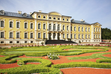 Obraz premium Rundale Palace near Pilsrundale. Latvia