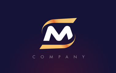 M Letter Logo Design. Modern Letter Template.