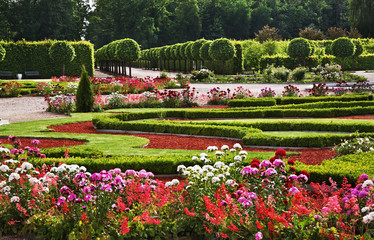 Obraz premium Park of Rundale Palace near Pilsrundale. Latvia