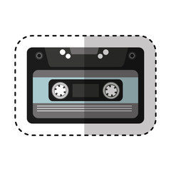 cassette music old fashion vector illustration design