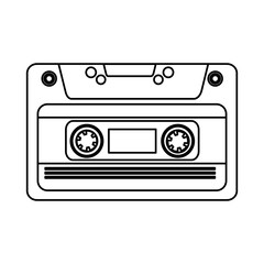 cassette music old fashion vector illustration design