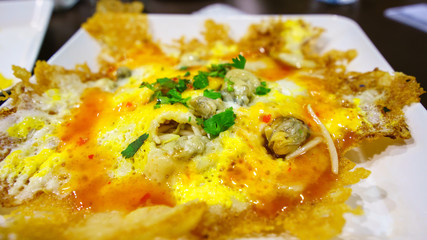 Oyster omelette