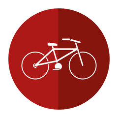 bicycle transport ecology-shadow circle vector illustration eps 10