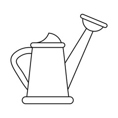 water can gardering equipment thin line vector illustration eps 10