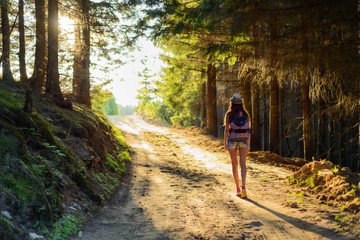 Girl in the Woods