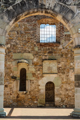 Fototapeta na wymiar Ruins of the Cuilapan de Guerrero monastery, Oaxaca, Mexico