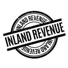Inland Revenue rubber stamp. Grunge design with dust scratches. Effects can be easily removed for a clean, crisp look. Color is easily changed.