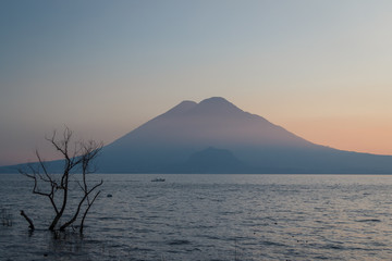Dawn on the lake Atitlan, Guatemala