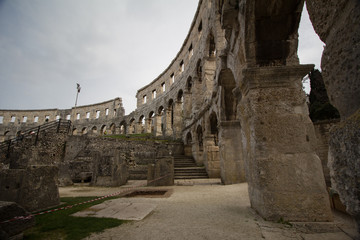 Ancient Pula arena in Croatia, which is one of the last best preserved amphitheaters in the world