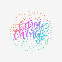 Poster with lettering