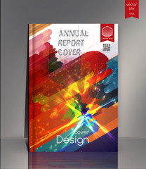 Colorful cover. Background for annual reports, books.