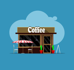 Central cafe building