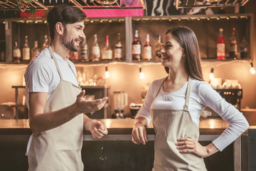 Beautiful young baristas