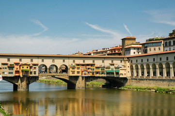 Obraz premium Florenz Arnoufer mit Ponte Vecchio