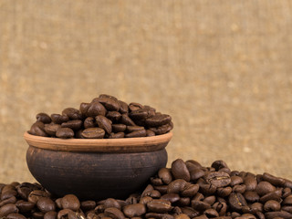Fototapeta premium coffee beans, can be used as a background