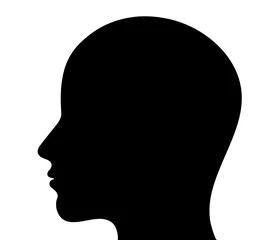 Poster Human head silhouette © nlszekely