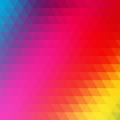 Fototapeta na wymiar Simple geometric colored triangle rainbow vector background