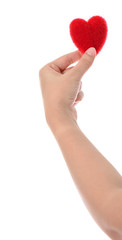 Obraz premium Heart in the hands isolated