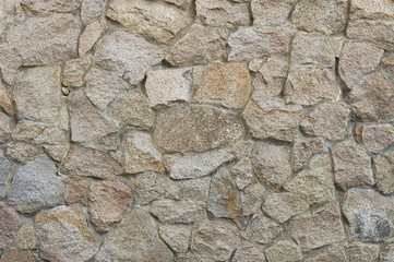 Old brown stone wall background texture