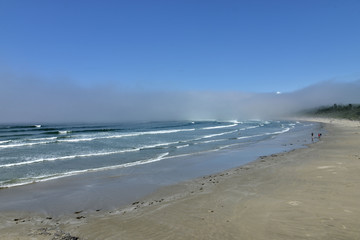 plage et brume