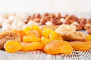 Dried fruits and nuts