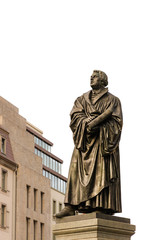 Fototapeta na wymiar Bronce Statue of Martin Luther