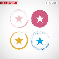 Star icon. Button with star icon. Modern UI vector.