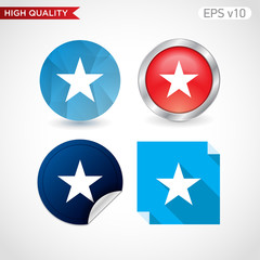 Star icon. Button with star icon. Modern UI vector.