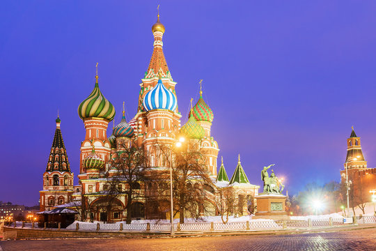 St. Basil's Cathedral . Moscow, Russia