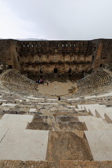Fototapeta premium The so-considered best preserved theater of antiquity. Aspendos-Pamphylian coast-Turkey. 0068