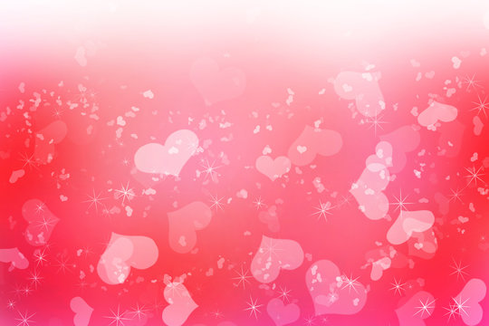 Romantic Love Pink Valentines Background.