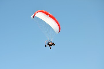 a powered paraglider