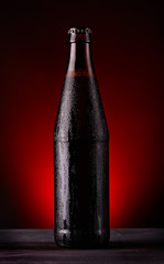 Bottle of dark beer