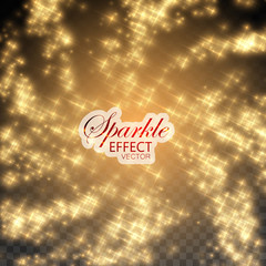 Gold glittering star dust