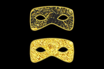 Gold Masquerade Masks