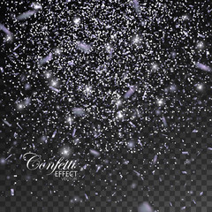 Silver glittering star dust