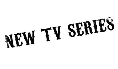 New Tv Series rubber stamp. Grunge design with dust scratches. Effects can be easily removed for a clean, crisp look. Color is easily changed.