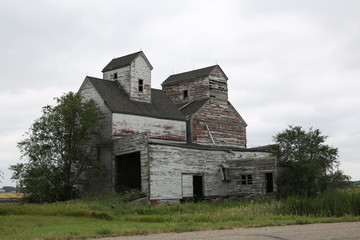 Fototapeta na wymiar Abandoned warehouse in Manitoba, Canada