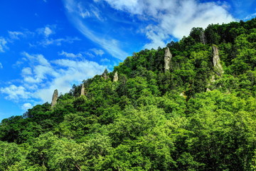 天人峡　見返り岩