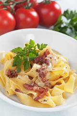 Italian pasta carbonara