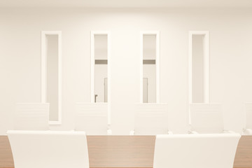 Conference room with windows