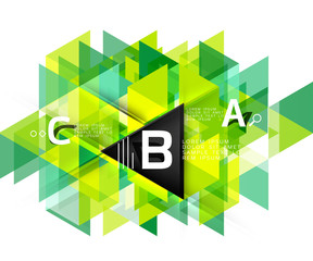 Obraz premium Vector infographic triangles