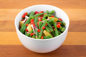 green bean and potato salad