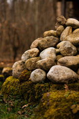 Fototapeta na wymiar stone cluster