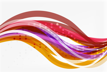 Colorful wave stripes and lines