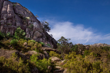 Landscape of Peneda geres national park in Portugal