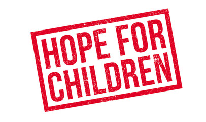 Hope For Children rubber stamp. Grunge design with dust scratches. Effects can be easily removed for a clean, crisp look. Color is easily changed.