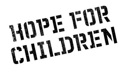 Hope For Children rubber stamp. Grunge design with dust scratches. Effects can be easily removed for a clean, crisp look. Color is easily changed.