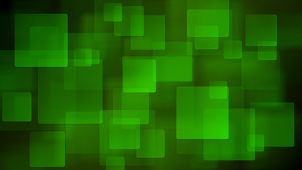 Green abstract background of blurry squares