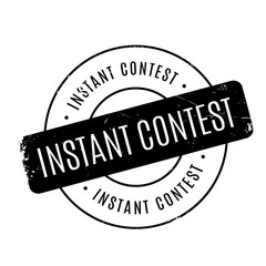 Instant Contest rubber stamp. Grunge design with dust scratches. Effects can be easily removed for a clean, crisp look. Color is easily changed.